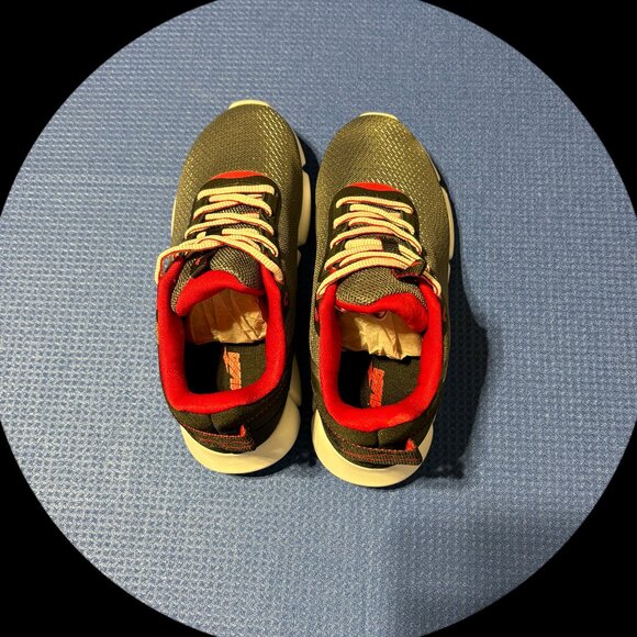 AVI-Blitz Steel Gray/Jet Black/Chinese Red Boys Size 3 Sneakers - Picture 5 of 10